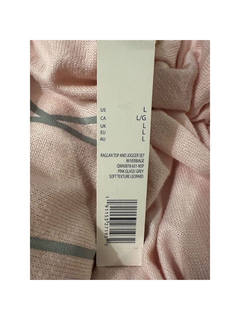 Rae Dunn "Be Kind" Women's Loungewear Set Leopard Print Size L - Picture 8 of 8